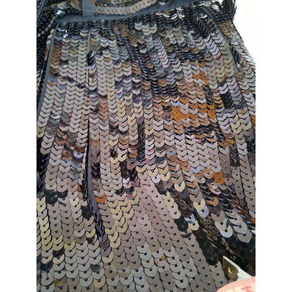 See By Chloe Black Sequin Shorts High Waisted Club Party Elegant Size 2 NWT - Picture 5 of 16